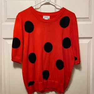 Carmen Women’s Red Short Sleeve Sweater